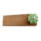 2 Pieces Green Crackle Melon Ceramic Wooden Door Stopper